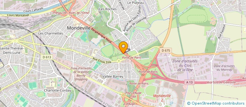 localisation de l'entreprise SCI DE CALIX  MONDEVILLE