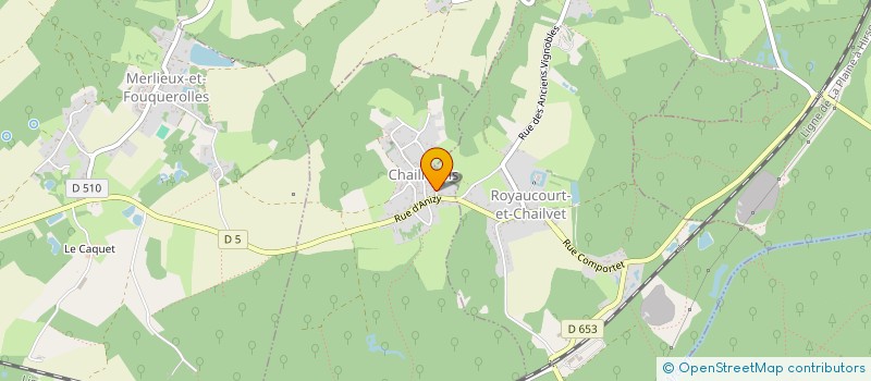 localisation de l'entreprise SCI DE CAMILLE  CHAILLEVOIS