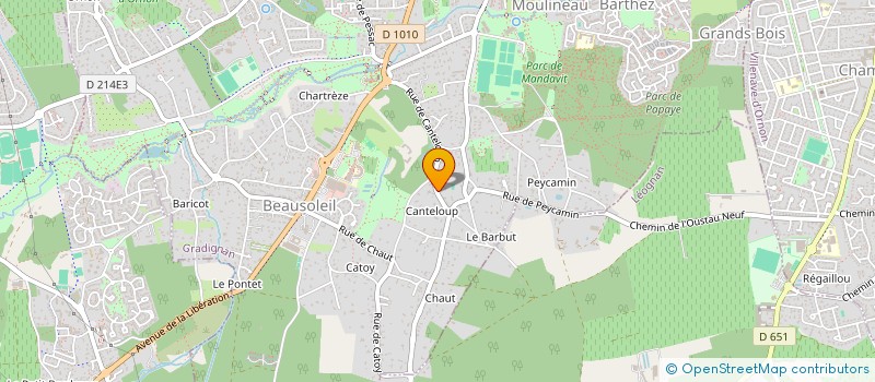 localisation de l'entreprise SCI DE CANTELOUP  GRADIGNAN