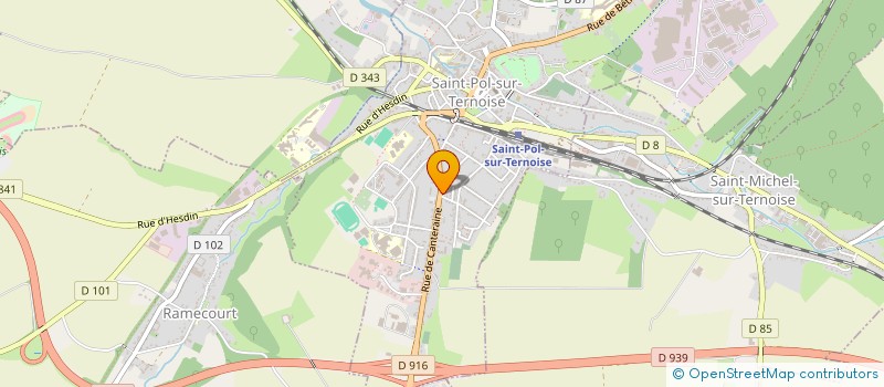 localisation de l'entreprise SCI DE CANTERAINE  SAINT-POL-SUR-TERNOISE