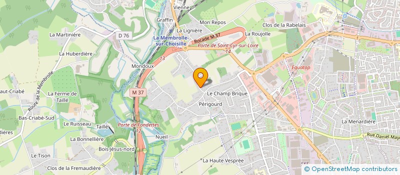 localisation de l'entreprise SCI DE CANTO CIGALO à SAINT-CYR-SUR-LOIRE