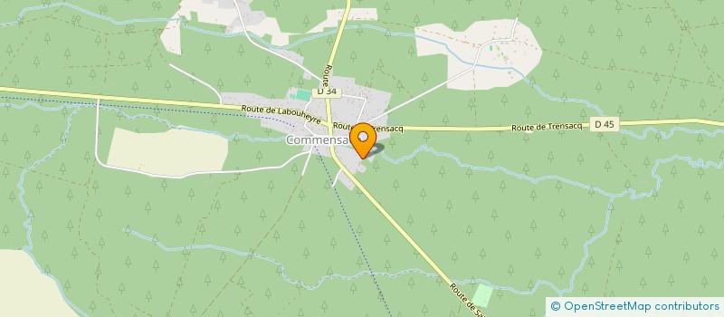 localisation de l'entreprise SCI DE CAOUT  COMMENSACQ