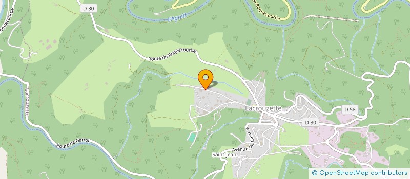 localisation de l'entreprise SCI DE CARAUCE  LACROUZETTE