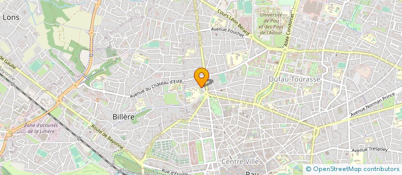 localisation de l'entreprise SCI DE CARDIOLOGIE DES PYRENEES à PAU