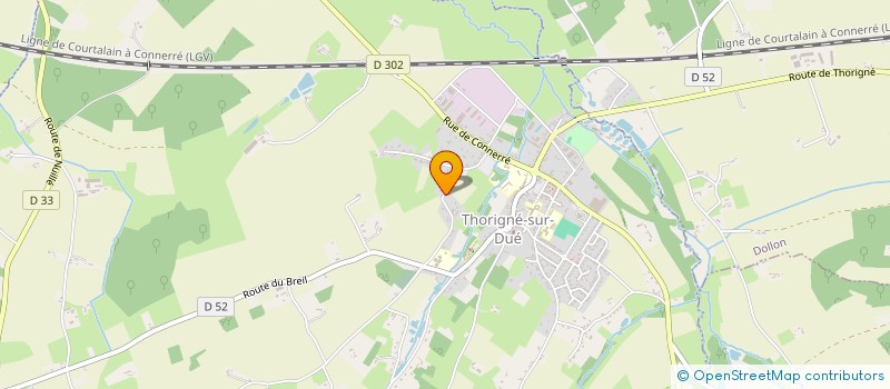 localisation de l'entreprise SCI DE CARDUN  THORIGNE-SUR-DUE