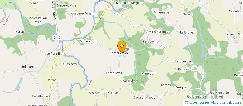 localisation de l'entreprise SCI DE CARNAL VIHAN  PRIZIAC