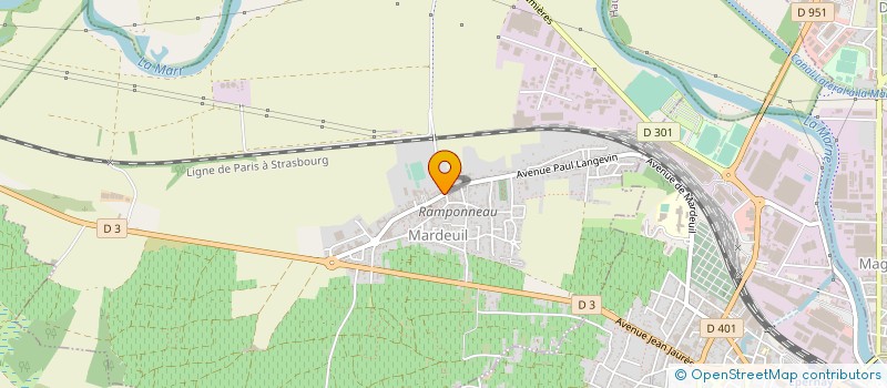 localisation de l'entreprise SCI DE CARRE  MAGENTA