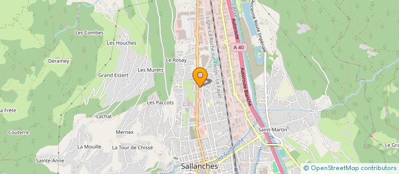 localisation de l'entreprise SCI DE CARVALHO à SALLANCHES