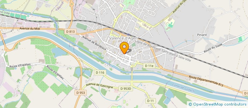 localisation de l'entreprise SCI DE CASTEL  MONTJOI