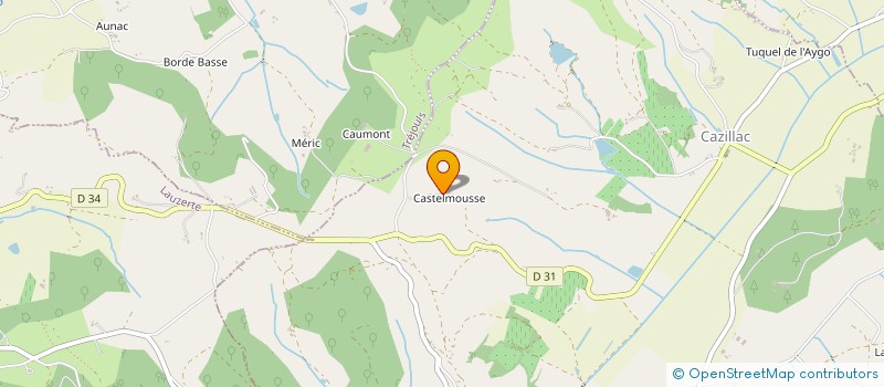 localisation de l'entreprise SCI DE CASTELMOUSSE  CAZES-MONDENARD