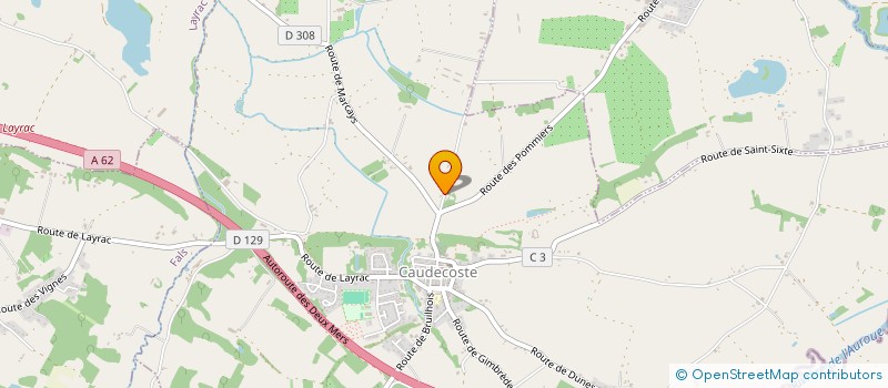 localisation de l'entreprise SCI DE CASTELNAU  CAUDECOSTE