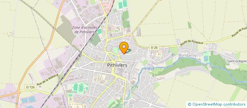 localisation de l'entreprise SCI DE CASTILLE  PITHIVIERS