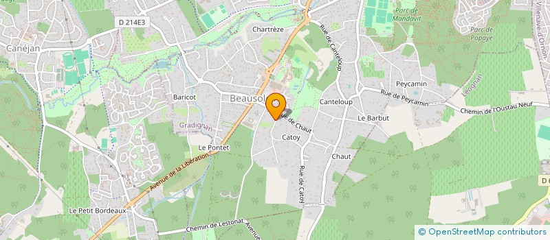 localisation de l'entreprise SCI DE CATOY  BELIN-BELIET