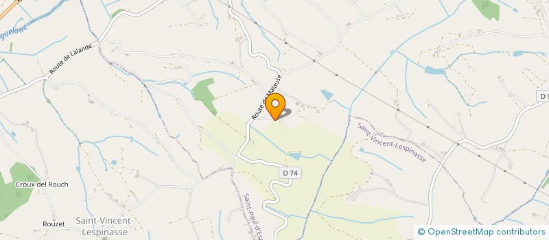 localisation de l'entreprise SCI DE CAUSSE  ST PAUL D ESPIS