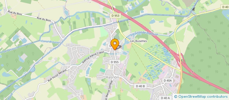 localisation de l'entreprise SCI DE CAVEGE  HASNON