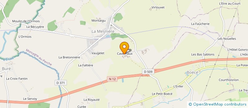 localisation de l'entreprise SCI DE CAVERNAUX à LA MESNIERE