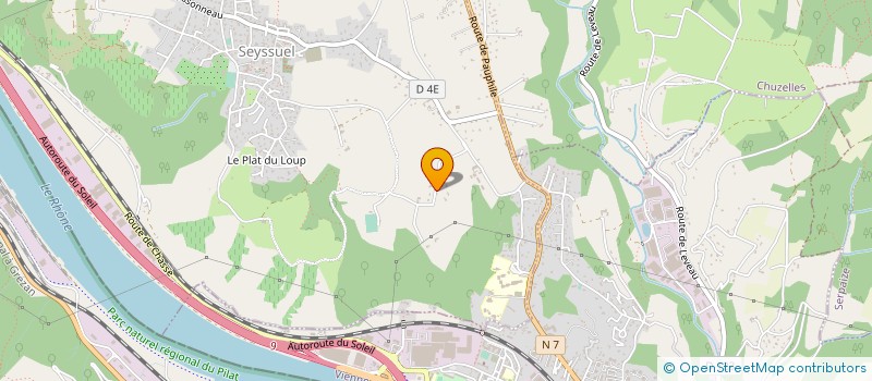 localisation de l'entreprise SCI DE CAYENNE  SEYSSUEL