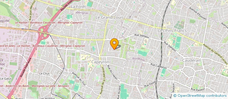 localisation de l'entreprise SCI DE CAZALA  MERIGNAC