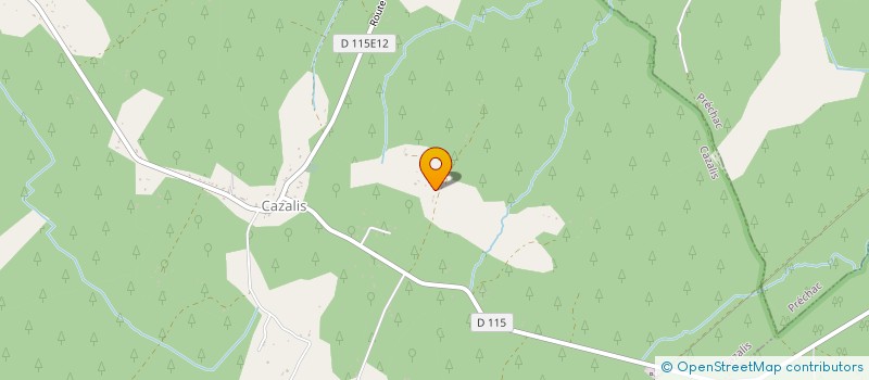localisation de l'entreprise SCI DE CAZALIS  CAZALIS