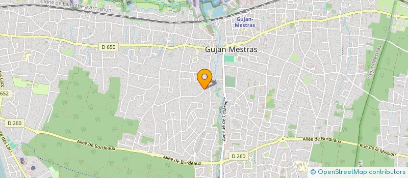 localisation de l'entreprise SCI DE CAZAUX à GUJAN-MESTRAS