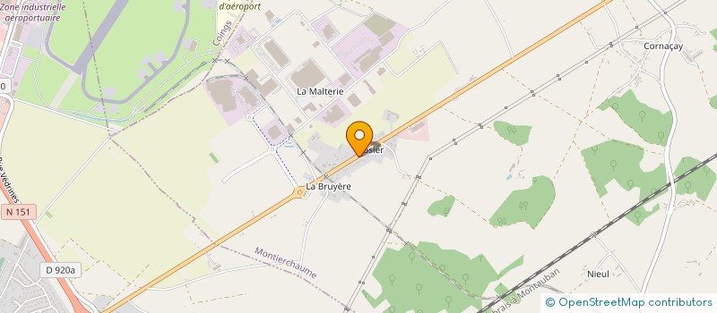 localisation de l'entreprise SCI DE CERE à COINGS