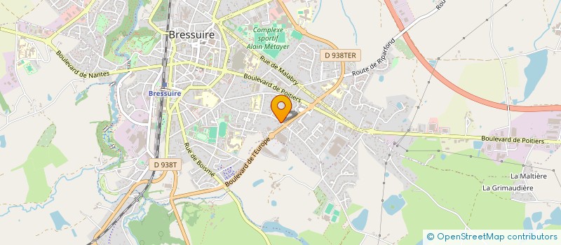 localisation de l'entreprise SCI DE CHACHON  BRESSUIRE