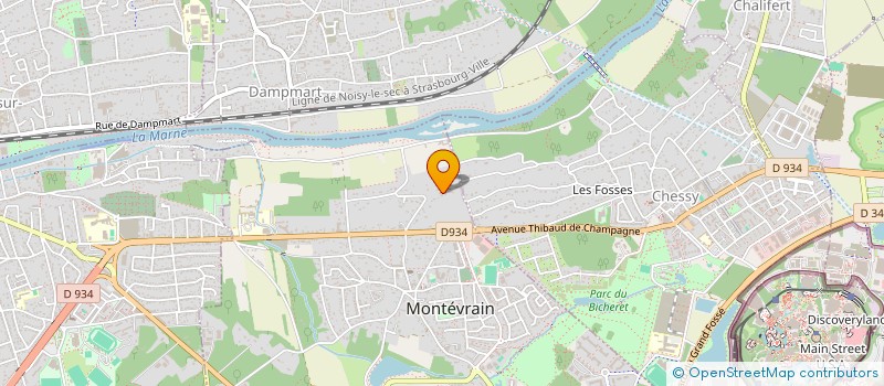 localisation de l'entreprise SCI DE CHALIFERT  MONTEVRAIN