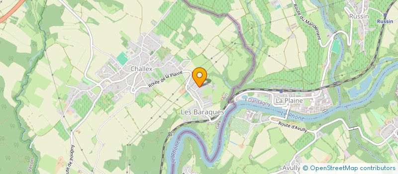 localisation de l'entreprise SCI DE CHALLEX BAS  CHALLEX