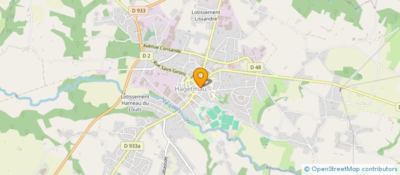 localisation de l'entreprise SCI DE CHALOSSE  HAGETMAU