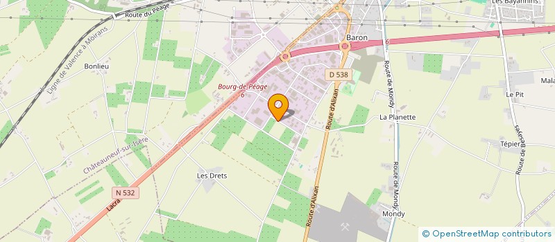 localisation de l'entreprise SCI DE CHAMBARAN  BOURG-DE-PEAGE