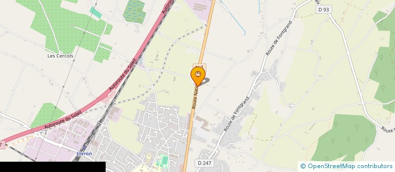 localisation de l'entreprise SCI DE CHAMBAUDE  LIVRON-SUR-DROME