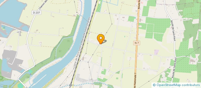 localisation de l'entreprise SCI DE CHAMBLAN  CHATEAUNEUF-DU-RHONE