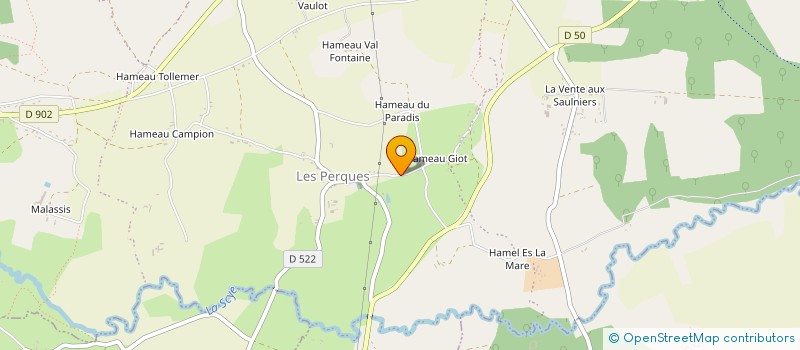localisation de l'entreprise SCI DE CHAMBRIOUX à BRICQUEBEC-EN-COTENTIN