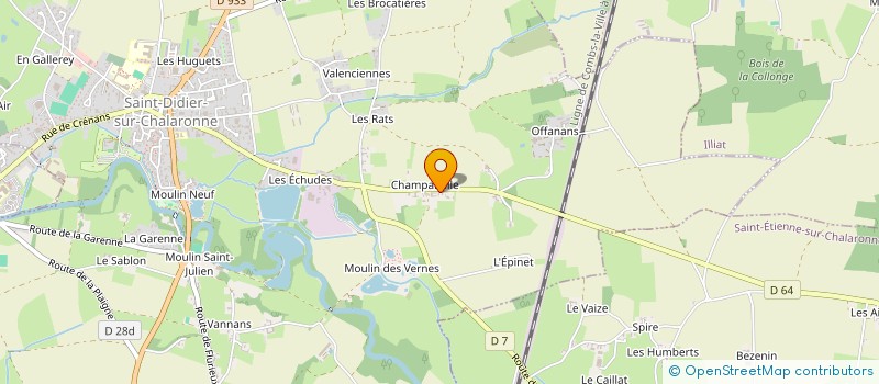 localisation de l'entreprise SCI DE CHAMPANELLE  SAINT-DIDIER-SUR-CHALARONNE