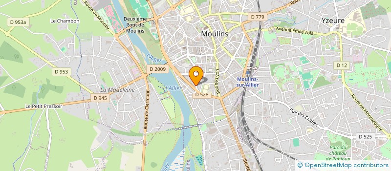 localisation de l'entreprise SCI DE CHAMPFEU AVERMES à MOULINS