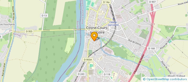 localisation de l'entreprise SCI DE CHAMPFLEURY à COSNE-COURS-SUR-LOIRE