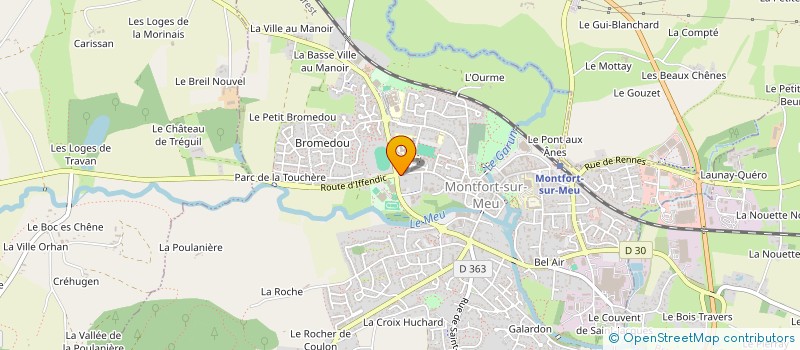 localisation de l'entreprise SCI DE CHAMPLAMBERT  MONTFORT-SUR-MEU