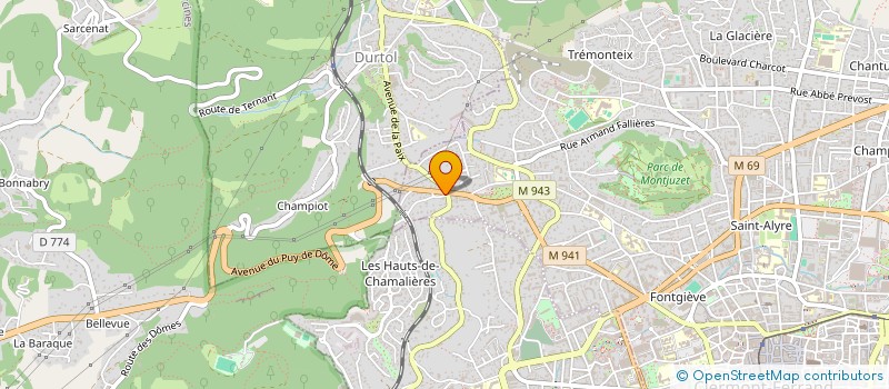 localisation de l'entreprise SCI DE CHAMPRADET  CLERMONT-FERRAND