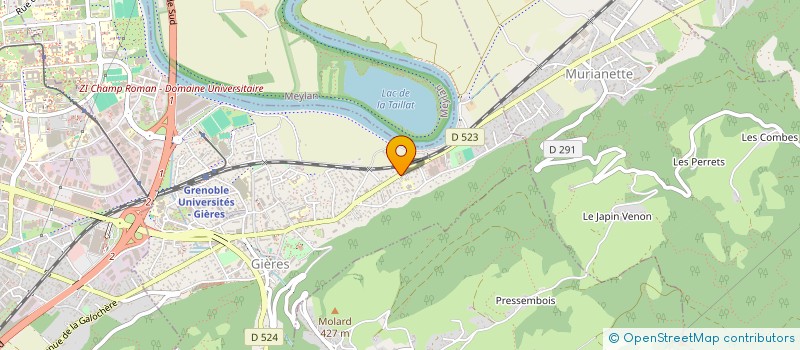 localisation de l'entreprise SCI DE CHAMPRONDET  GIERES