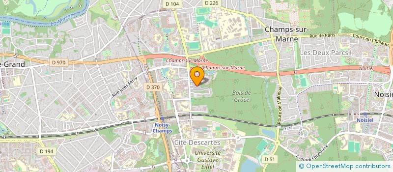 localisation de l'entreprise SCI DE CHAMPS SUR MARNE  CHAMPS-SUR-MARNE