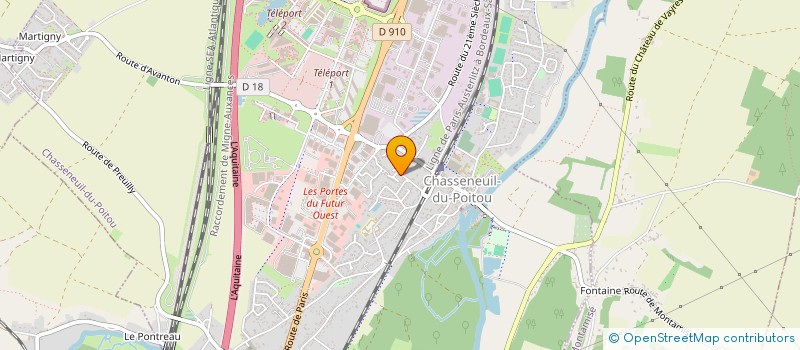 localisation de l'entreprise SCI DE CHANDON  CHASSENEUIL-DU-POITOU