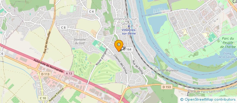 localisation de l'entreprise SCI DE CHANTELOUP  VILLENNES-SUR-SEINE