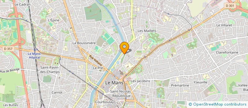 localisation de l'entreprise SCI DE CHAPEAU  LE MANS