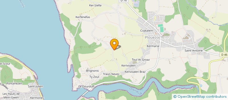 localisation de l'entreprise SCI DE CHAPELLENIE SAINT ANTOINE  PLOUEZOC'H