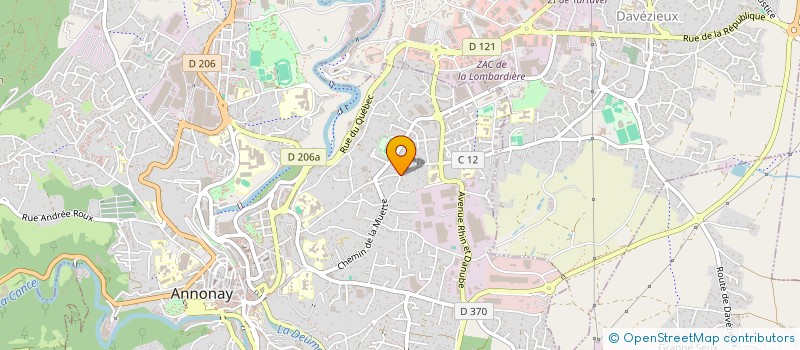 localisation de l'entreprise SCI DE CHARANCE à ANNONAY