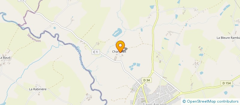 localisation de l'entreprise SCI DE CHARREFAIT  SAINT-AMAND-SUR-SEVRE