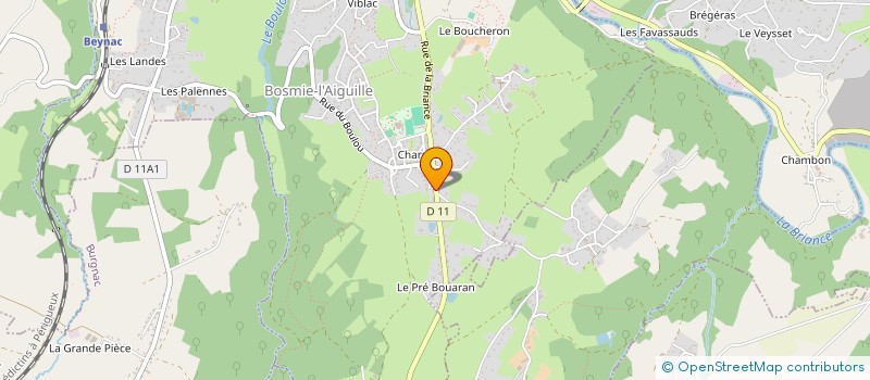 localisation de l'entreprise SCI DE CHARROUX  BOSMIE-L'AIGUILLE