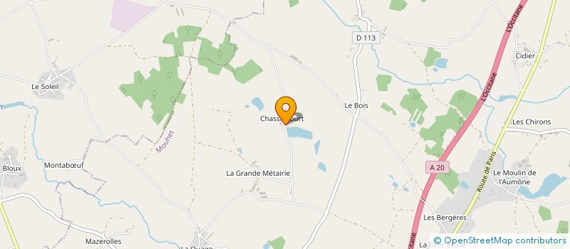 localisation de l'entreprise SCI DE CHASSINCOURT à MOUHET