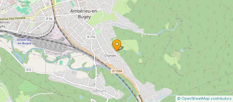 localisation de l'entreprise SCI DE CHATEAU  AMBERIEU-EN-BUGEY