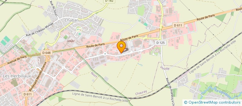 localisation de l'entreprise SCI DE CHATEAU GAILLARD  CHAURAY